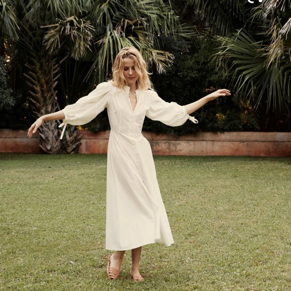 Doen Edessa White Dress NWT